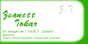 zsanett tokar business card